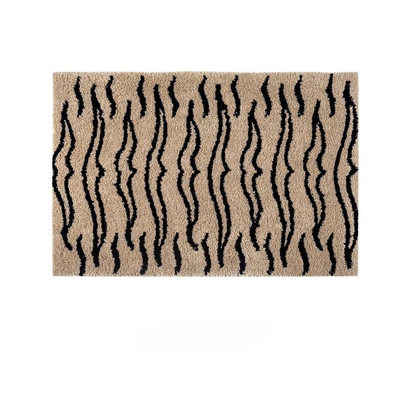 Beige Tiger Stripe Rug