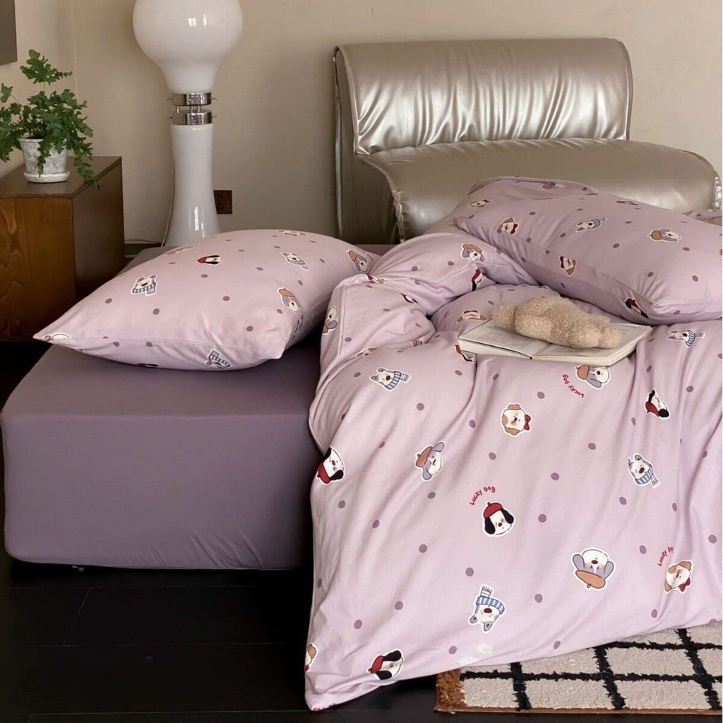 Lucky Dog Dots Bedding Set