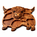 🐮 Highland Cow Wooden Charcuterie Board
