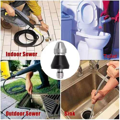 ⏰Sewer Cleaning Tool High-pressure Nozzle
