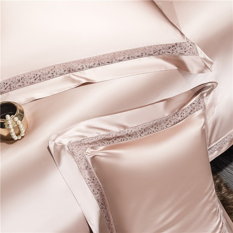 Willa Rose Gold Modern Egyptian Cotton Satin Bedding Set