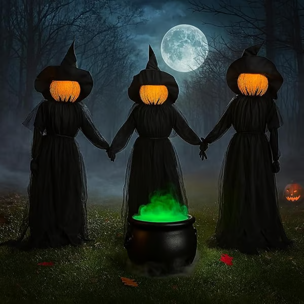 🎃2025 Halloween Sale 🧙‍♀️Lighted Halloween Witch Stakes