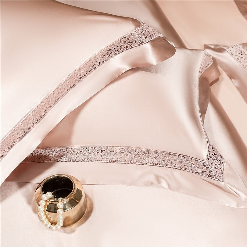Willa Rose Gold Modern Egyptian Cotton Satin Bedding Set