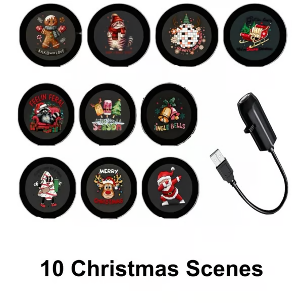 🔥Plug-&-Play HD Christmas Projector – 6 or 10 Festive Scenes