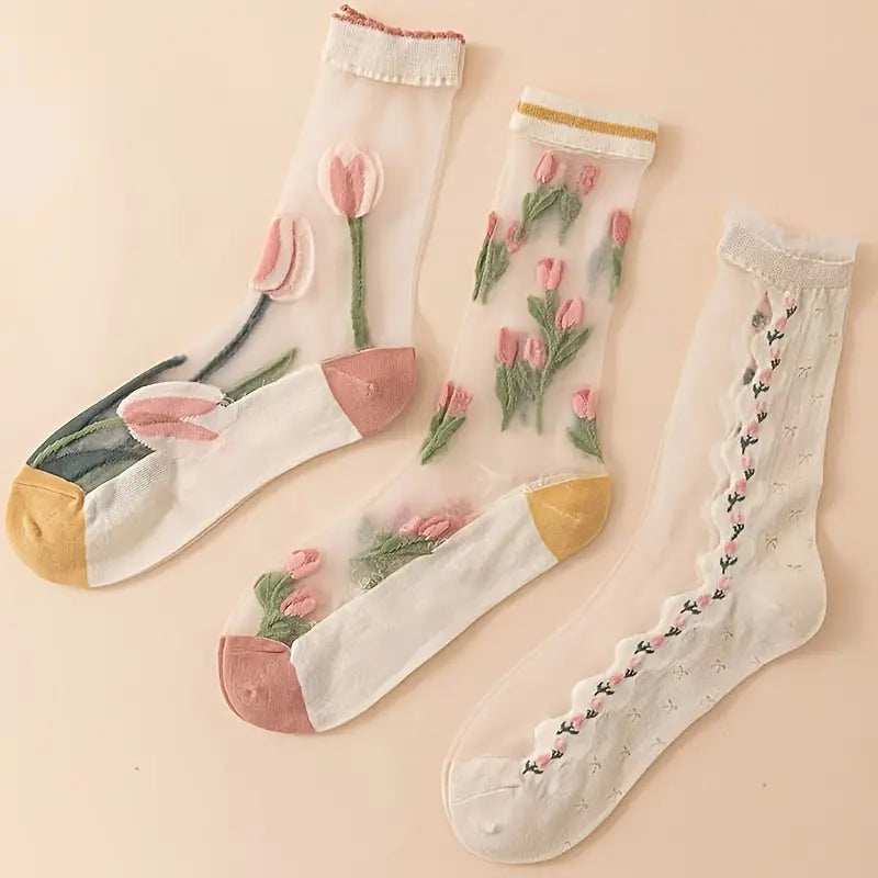 Rosedale Sheer Mesh Socks