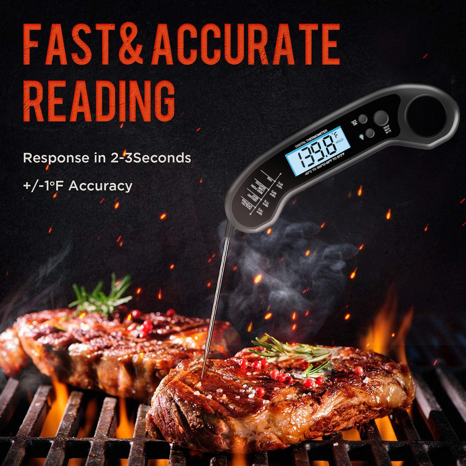 🔥 Instant Read Meat Thermometer