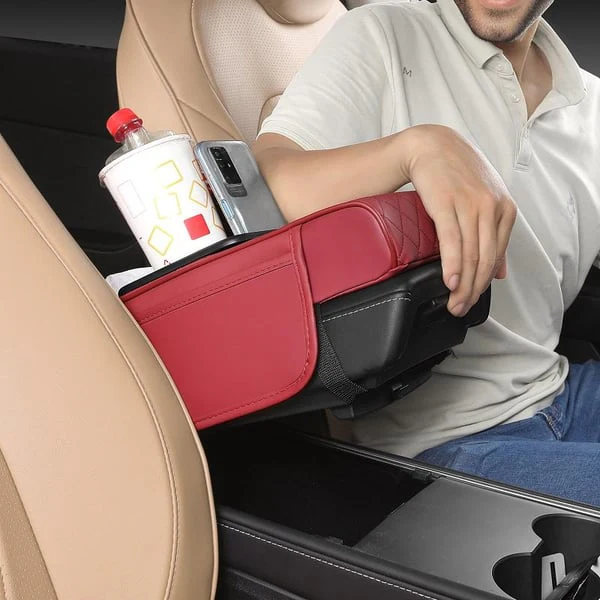 🎅2025 Christmas Hot Sale - Multifunctional PU Leather Car Armrest Box Mat