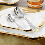Orla Two-Tone Luxury Stainless Steel Cutlery Set