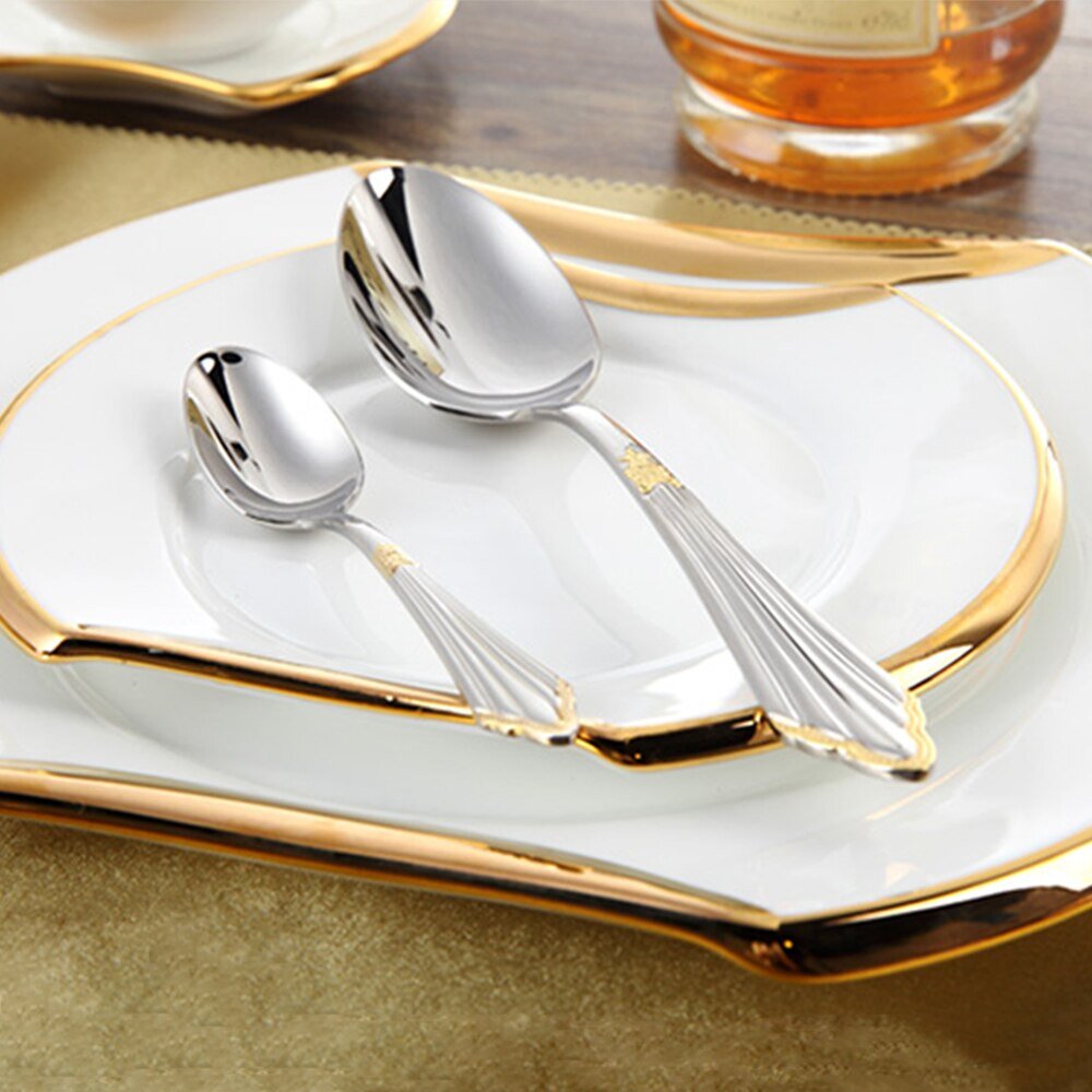 Orla Two-Tone Luxury Stainless Steel Cutlery Set