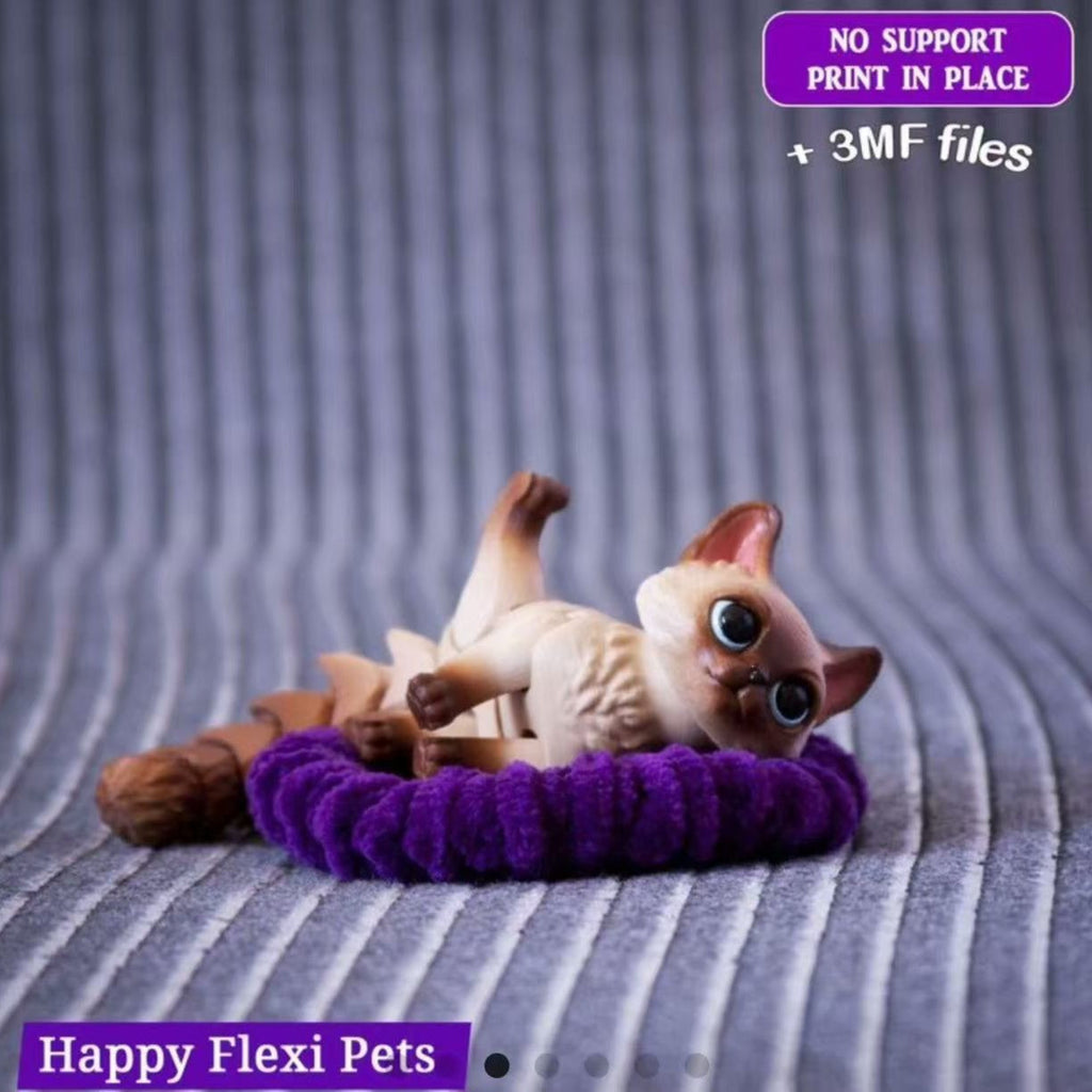 3D printed cute kitten