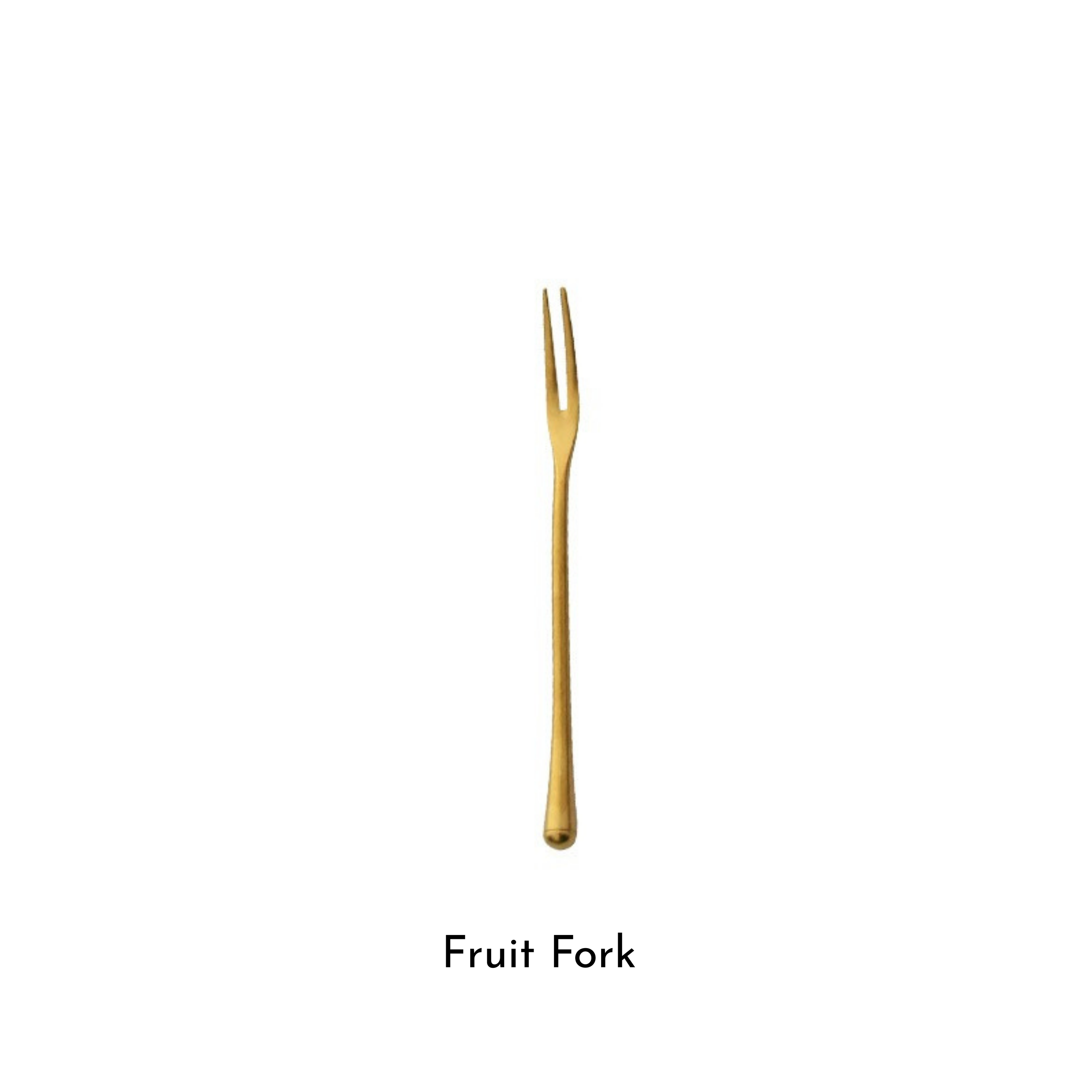 Retro Matte Gold Cutlery