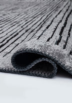 Stripe Black - Light Grey Rug