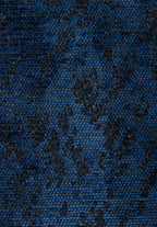 Rustic Navy Blue - Matte Black Rug