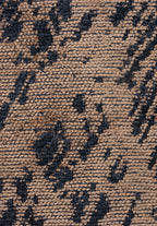 Rustic Dark Beige - Matte Black Rug