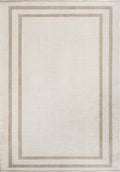 Parallel Border Ecru - Nougat Rug