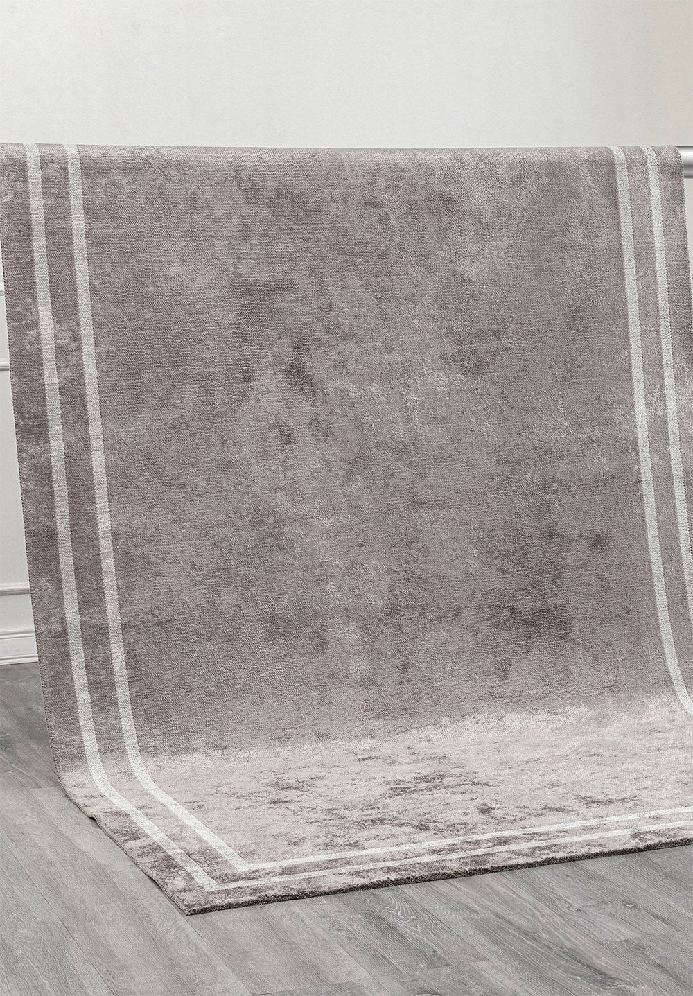 Parallel Border Dark Grey - Light Grey Rug