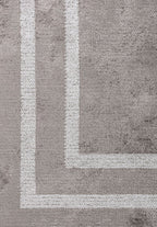 Parallel Border Dark Grey - Light Grey Rug