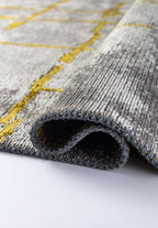 Mark Yellow - Light Grey Rug
