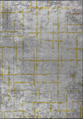 Mark Yellow - Light Grey Rug