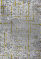 Mark Yellow - Light Grey Rug