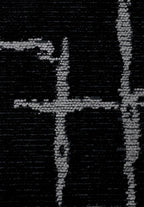 Mark Light Grey - Black Rug