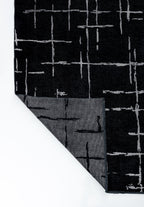 Mark Light Grey - Black Rug