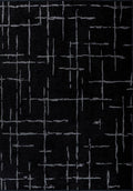 Mark Light Grey - Black Rug