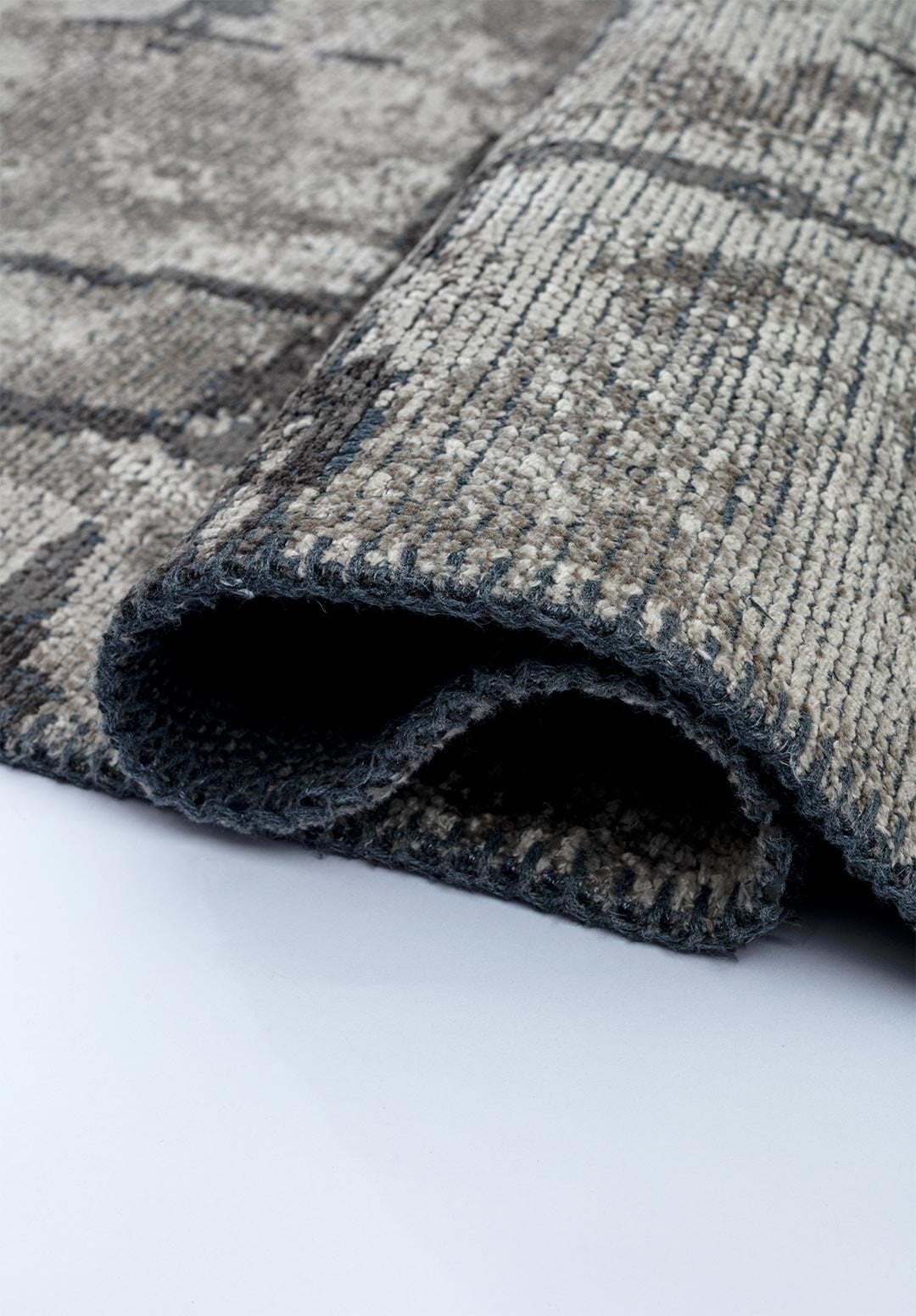 Mark Anthracite - Beige Rug