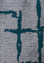 Mark Dark Turquoise - Light Grey Rug