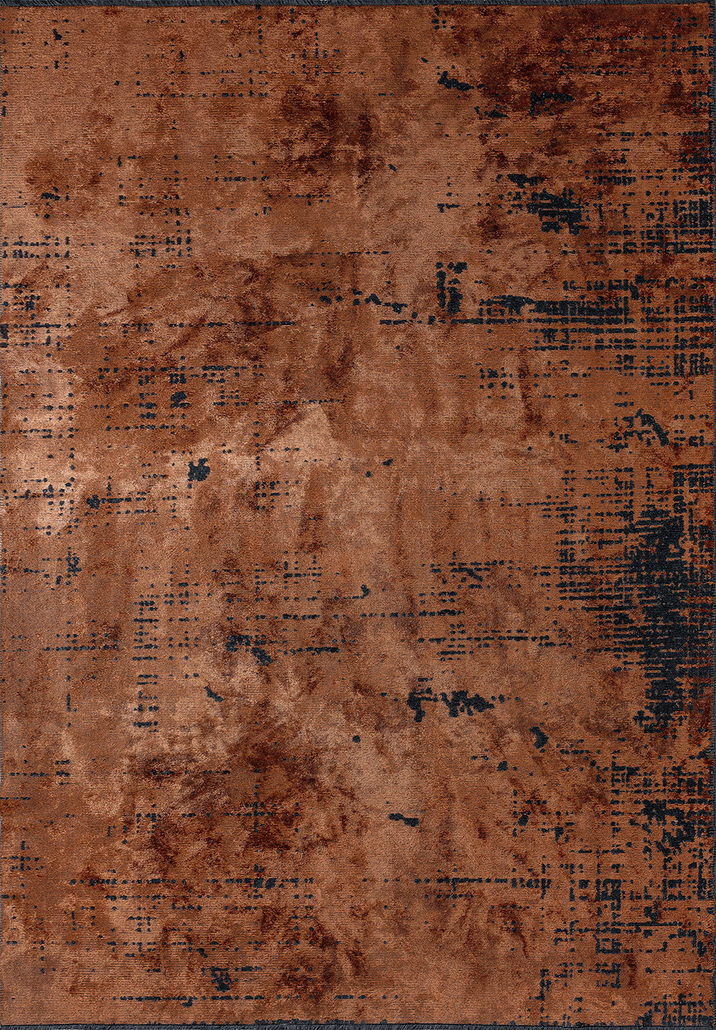 Space Terra - Matte Black Rug