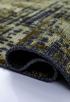 Space Green - Matte Black Rug