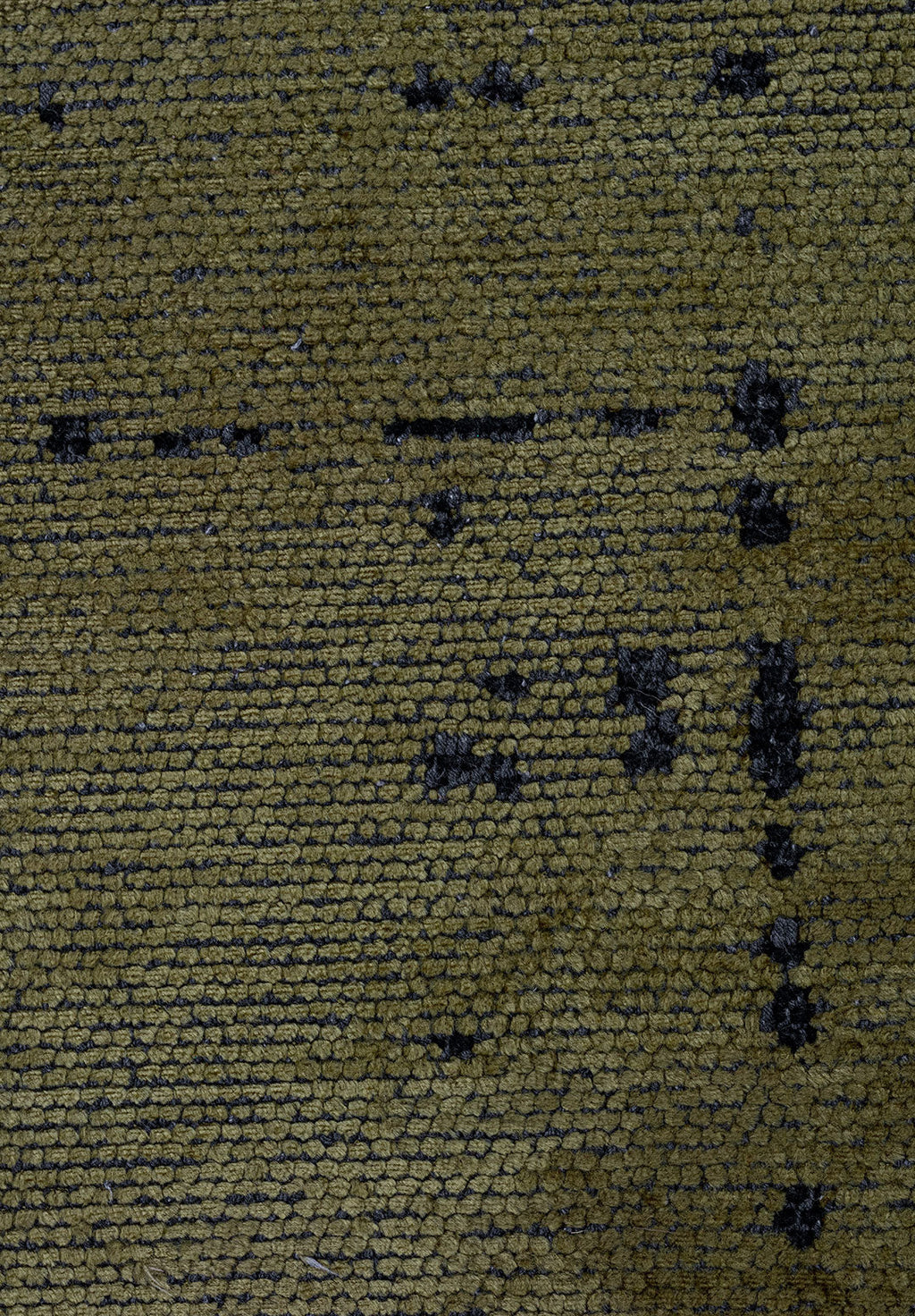 Space Green - Matte Black Rug