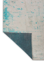 Space White - Turquoise Rug
