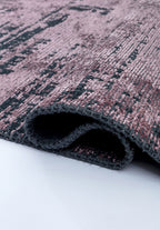 Space Damson - Matte Black Rug