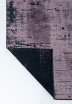 Space Damson - Matte Black Rug