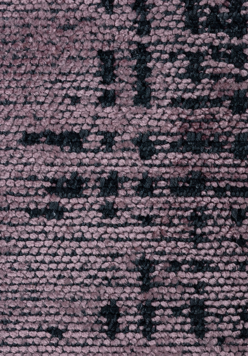 Space Damson - Matte Black Rug