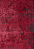 Space Red - Matte Black Rug