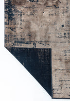 Space Dark Beige - Matte Black Rug