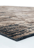 Space Dark Beige - Matte Black Rug