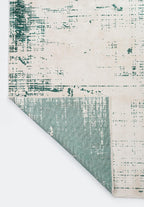 Space Ecru - Dark Green Rug