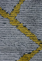 Grid Light Grey - Yellow Rug