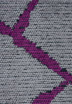 Grid Light Grey - Purple Rug