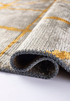 Grid Beige - Mustard Rug