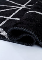 Grid Black - Light Grey Rug