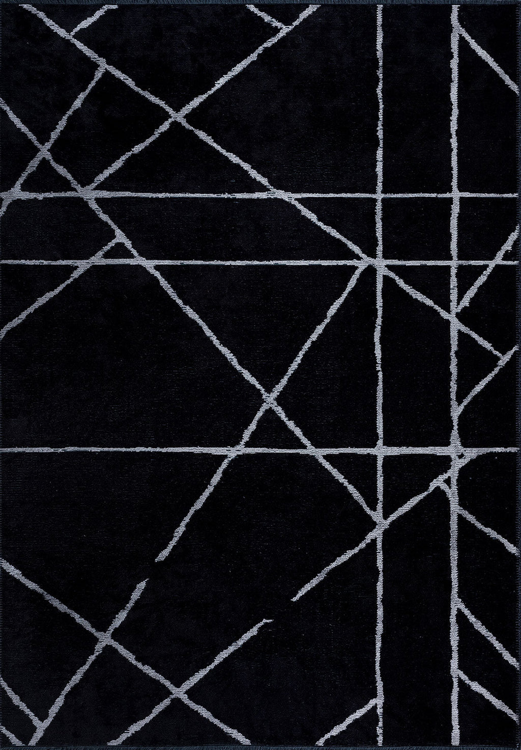 Grid Black - Light Grey Rug