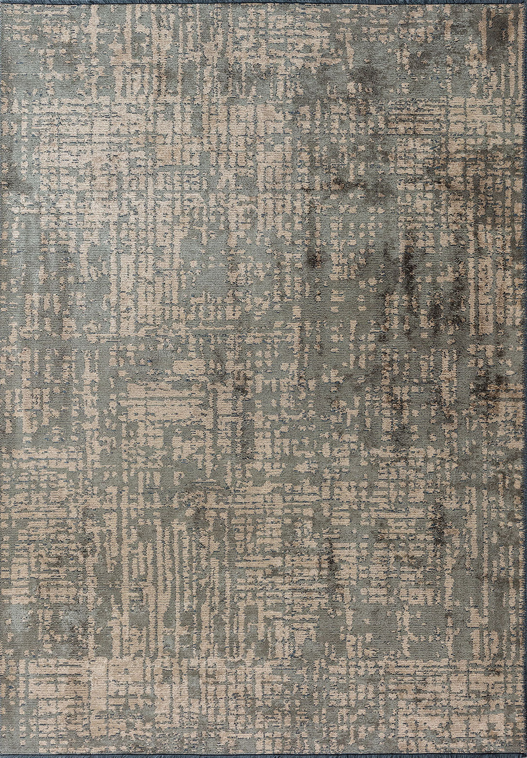 Pixel Anthracite - Dark Beige Rug