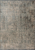 Pixel Anthracite - Dark Beige Rug