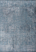 Pixel Blue - Light Grey Rug
