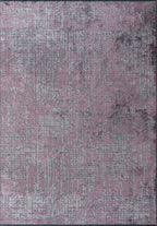 Pixel Damson - Light Grey Rug