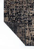 Pixel Black - Dark Beige Rug